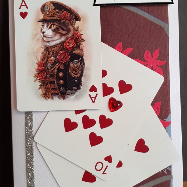 Admiral Cat Playing Cards Card