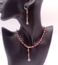 Pearl & Crystal Necklace and Earrings with Christmas Tree Charms, Christmas 2025 - Image 4