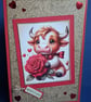 Highland Cow Valentines Card - Image 3