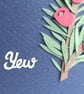 Botanical Papercut - Yew Tree - Original Art - Image 5