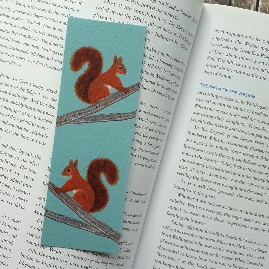 Red Squirrels Bookmark