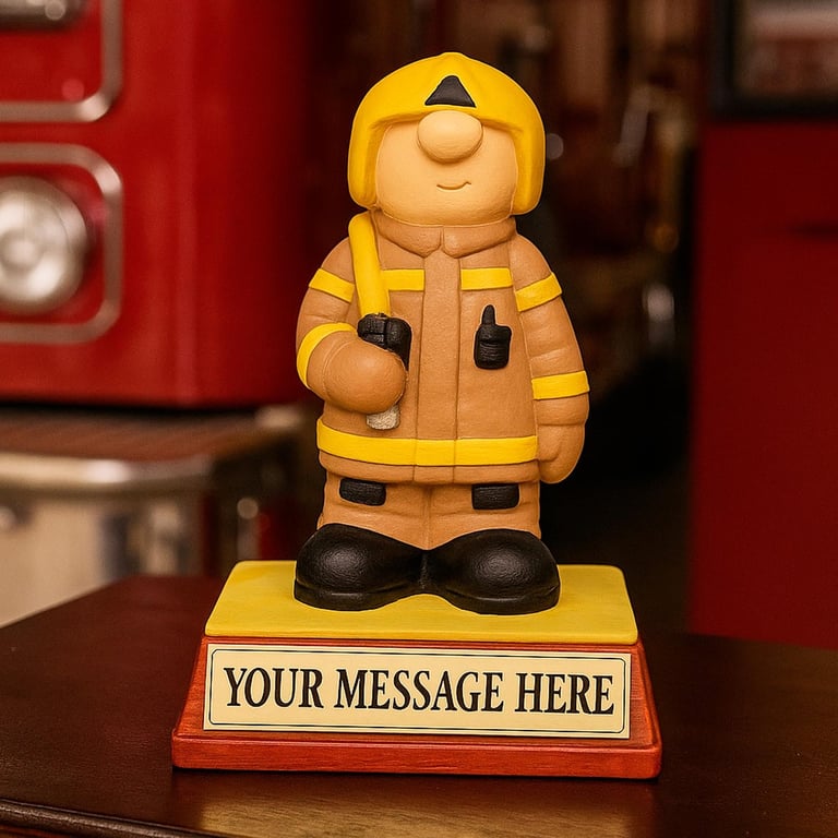 Firefighter Gift Personalised Fireman Birthday Retirement Leaving Present Hero