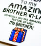 Funny Brother In Law Birthday Card For Brother's Husband  - Image 8