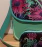 Turquise and purple flowers shoulder bag  - Image 2