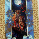 Hand Crafted Decoupage Greeting Card - Blank - 3415 Tiger Wildlife Animal