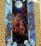 Hand Crafted Decoupage Greeting Card - Blank - 3415 Tiger Wildlife Animal