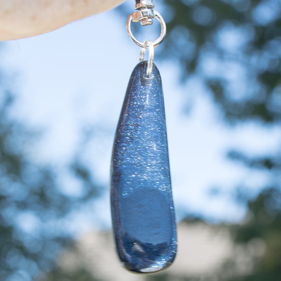 Fused Glass Bag Charm or Key Fob - BC13