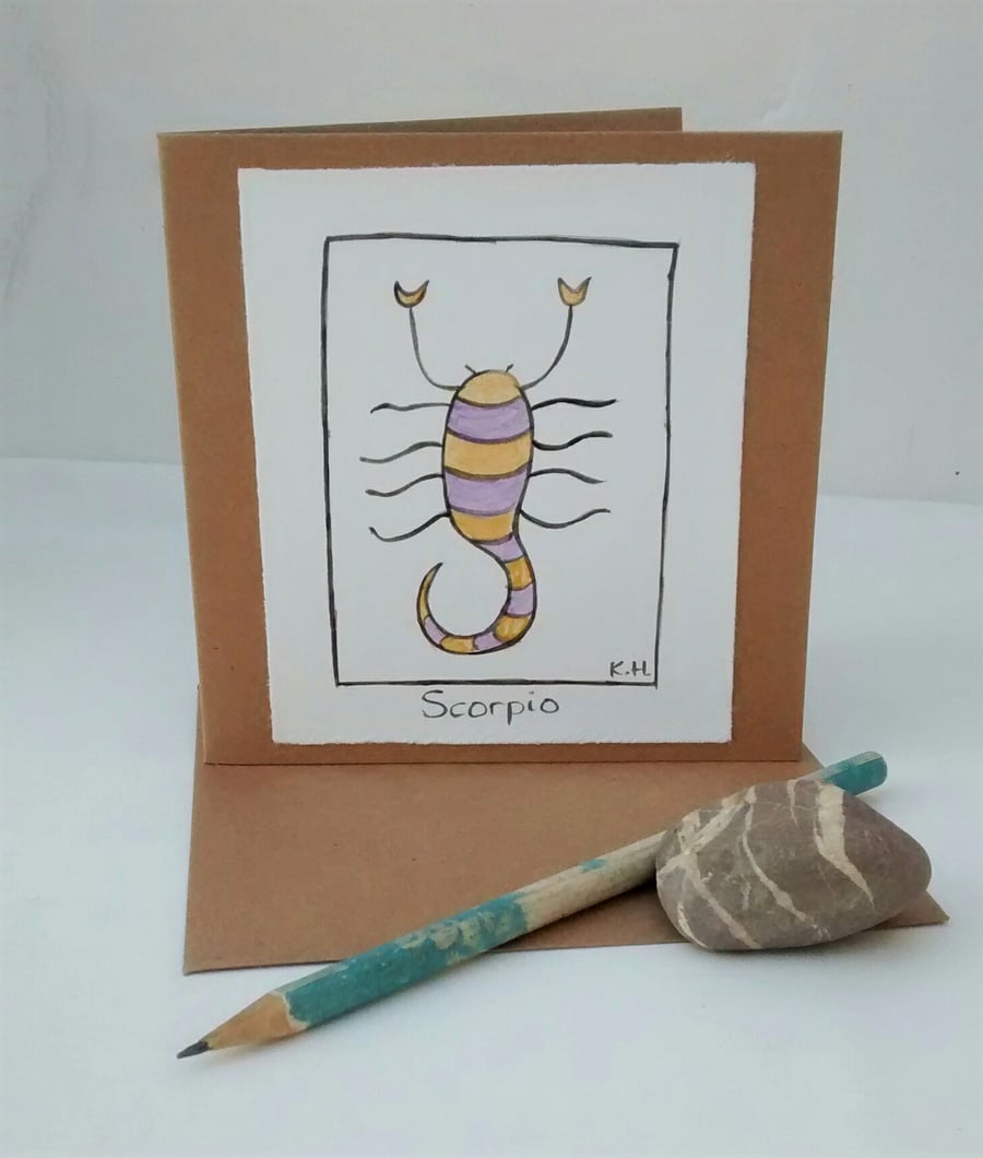 Scorpio Birthday Card