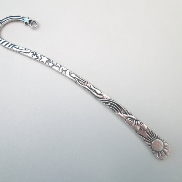 18 Sun rainbow star moon silver tone bookmarks x18