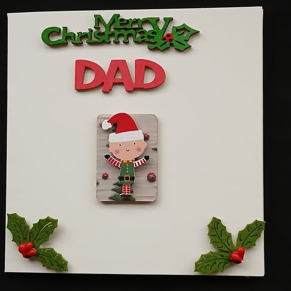 Handmade, Dad christmas card 