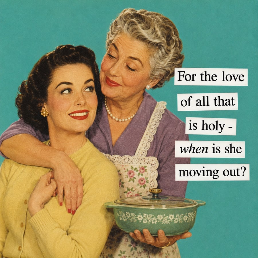 Mother-In-Law Vintage Humour Funny Fridge Magnet
