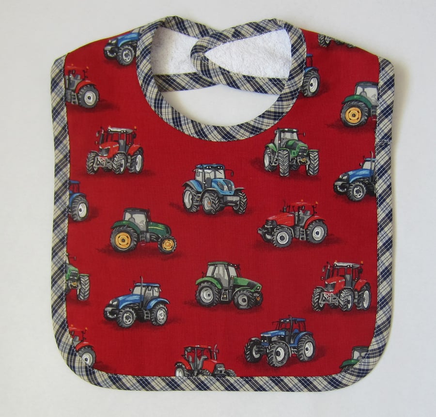 SALE Babies Tractor Bib with Velcro Fastening. % to Ukraine.