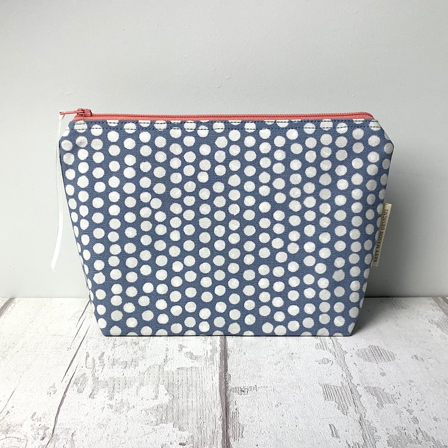 Cosmetic Bag - Blue Spot - Make Up Bag