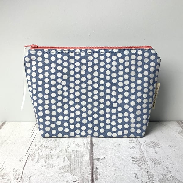 Cosmetic Bag - Blue Spot - Make Up Bag