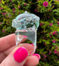 Blue Obsidian Ocean Foam Ring. Resin Band. Size P - Image 2