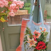 Extra large tote bag - vintage fabrics