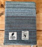 Notebook & Journal Cover with Hand Stitched Tree in Felt & Vintage Welsh Tweed  - Image 4