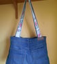 Upcycled denim jeans shoulder bag - Image 9