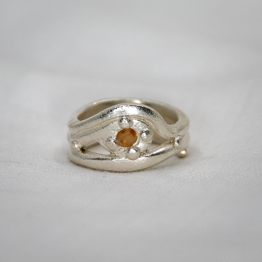 Peach Stone Ring (FSR17)