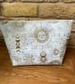 Sun Moon And Stars Print Quilted Fabric Wash Bag