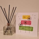 Birthday Card Make a Wish colourful watercolour 