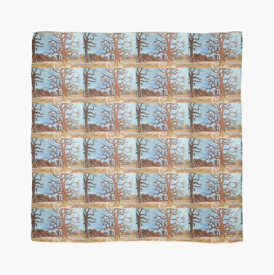 Beautiful Scarf Featuring A Design Based On The Painting ‘Flourishing’