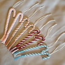 Xmas Macrame Candy Sticks 