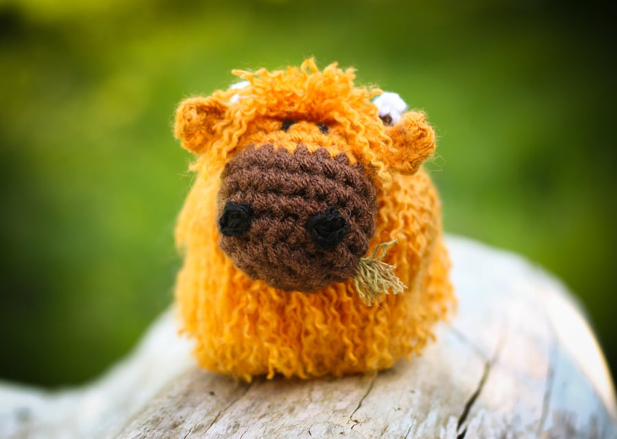 Hamish the Crocheted Highland Cow