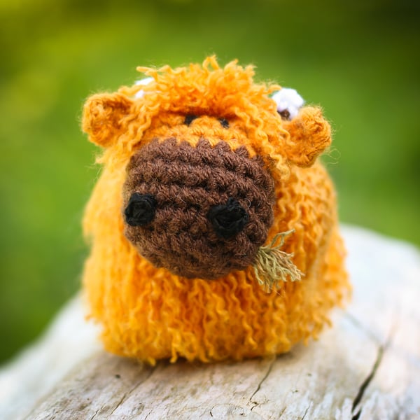 Hamish the Crocheted Highland Cow