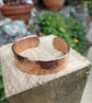 Handcrafted Copper bangle with a hammered finish  - Image 6