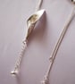 Silver Calla Lily Necklace, Handmade Silver Flower Pendant - Image 3