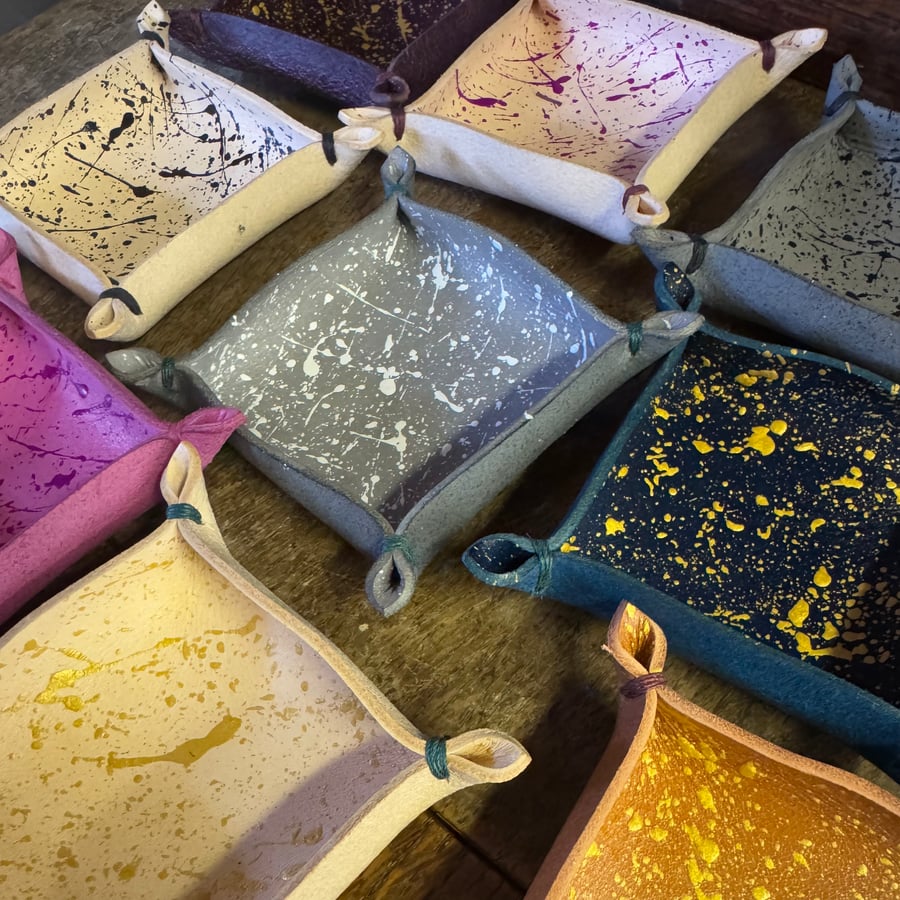 Hand Painted Small Trinket Tray 