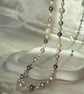 White & Grey Pearl Necklace
