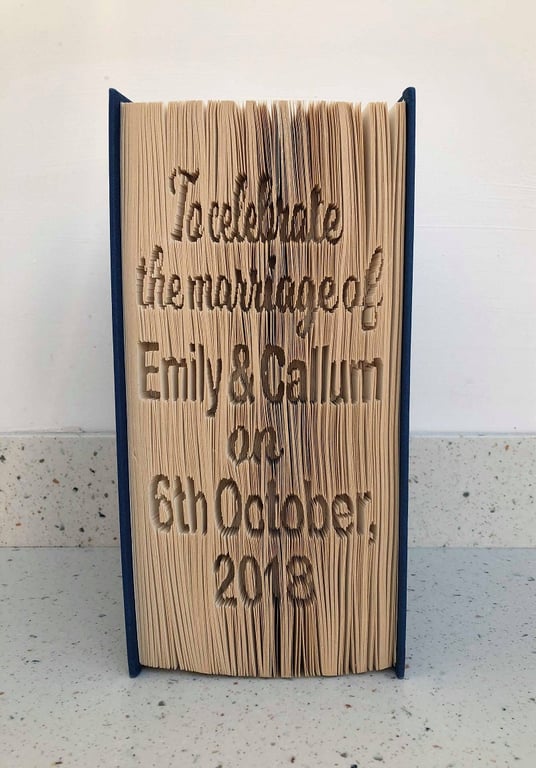 To Celebrate the Marriage CUT & FOLD Book Folding Pattern - EMAILED PDF PATTERN