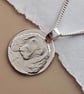 Spaniel Coin Pendant Necklace Recycled Sterling Silver - Image 8
