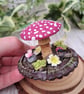 Pink Woodland Mushroom Ornament - Made to Order - Image 2