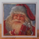 Advent Calendar Style Christmas Card - Santa