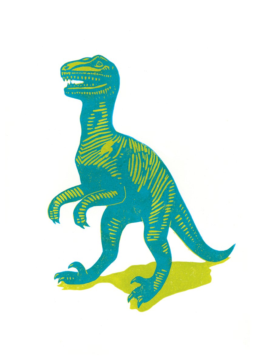 Deinonychus! A3 poster-print
