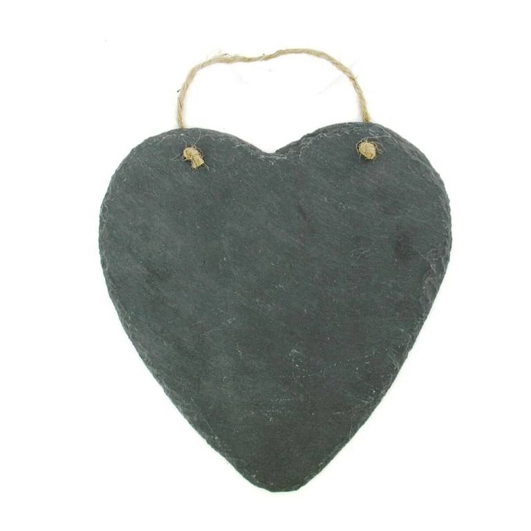 Engraved Slate Heart, Large Hanging Sign or Decoration
