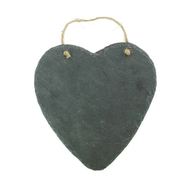Engraved Slate Heart, Large Hanging Sign or Decoration