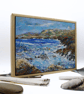Framed painting - coastal landscape - Mallaig,Scotland - seascape