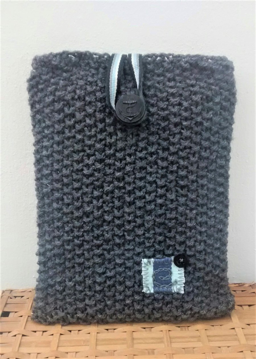 Kindle Fire Cover, Grey with an Anchor Button