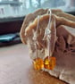 Baltic Amber Cognac Cube and Sterling Silver Earrings - Image 4