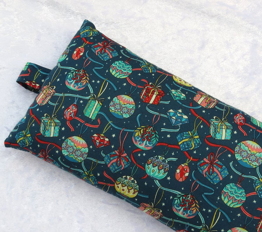 Keyboard wrist support, wrist rest, wrist pillow, made from Liberty Lawn