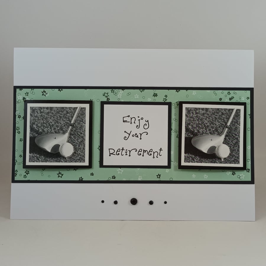 Golf retirement card