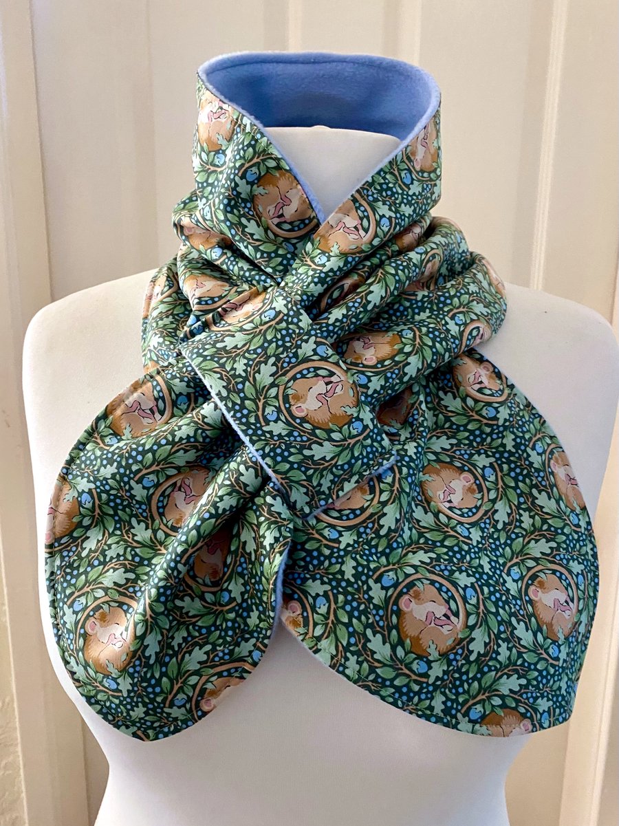 Neckwarmer - Scarf - neck gaiter - cowl - snood - Fleece Lined - Adult size 