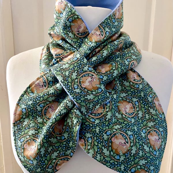 Neckwarmer - Scarf - neck gaiter - cowl - snood - Fleece Lined - Adult size 