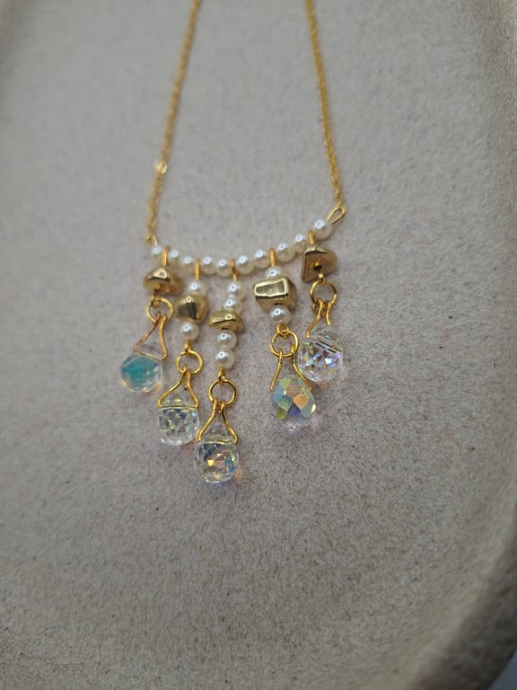 Aurora Pearl Drop Necklace