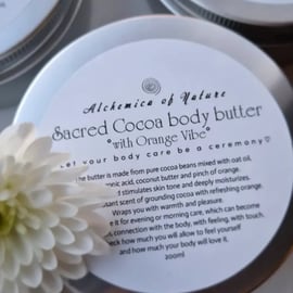 Sacred Cacao body butter with Orange Vibe 
