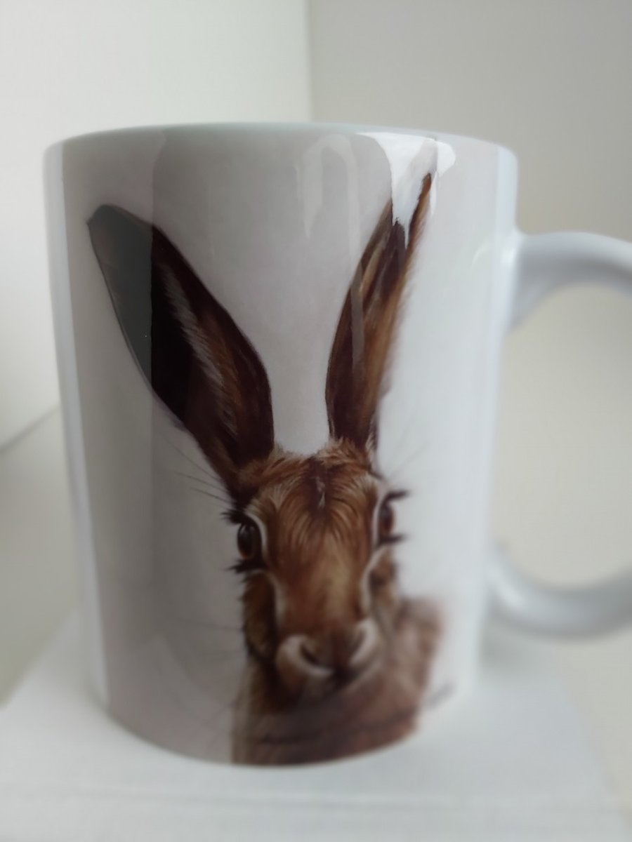 Cheeky hare mug